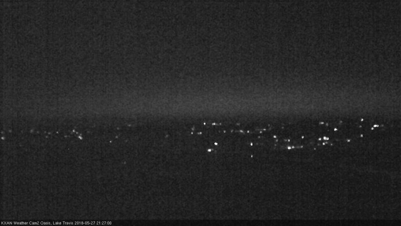 Lake Travis webcam, May 27, 2018 8:30 PM CT