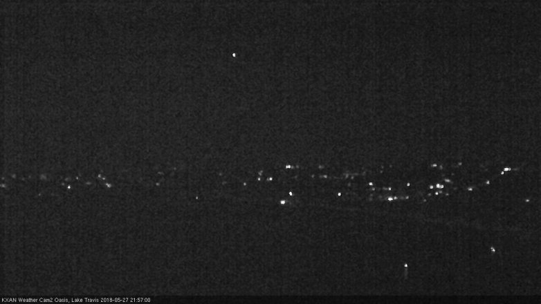 Lake Travis webcam, May 27, 2018 9:00 PM CT
