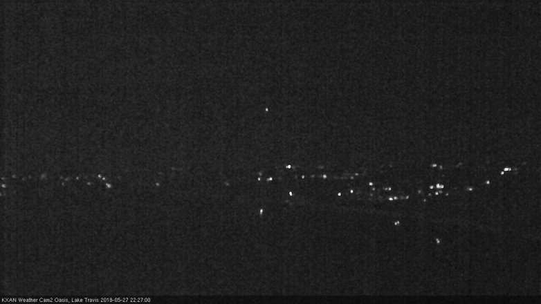 Lake Travis webcam, May 27, 2018 9:30 PM CT