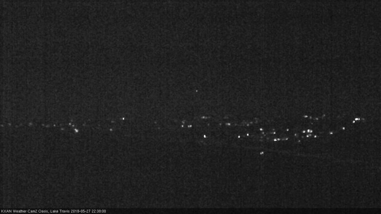Lake Travis webcam, May 27, 2018 9:40 PM CT