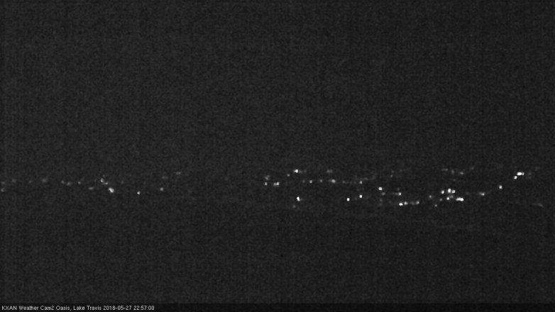 Lake Travis webcam, May 27, 2018 10:00 PM CT