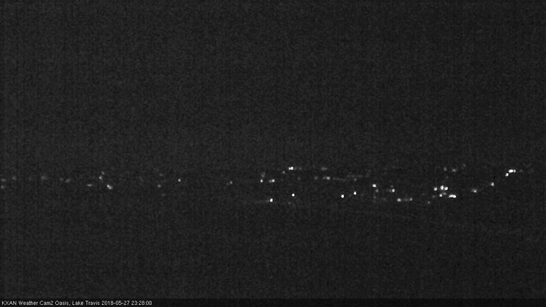 Lake Travis webcam, May 27, 2018 10:30 PM CT