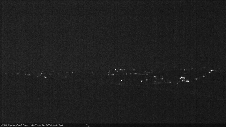 Lake Travis webcam, May 27, 2018 11:30 PM CT