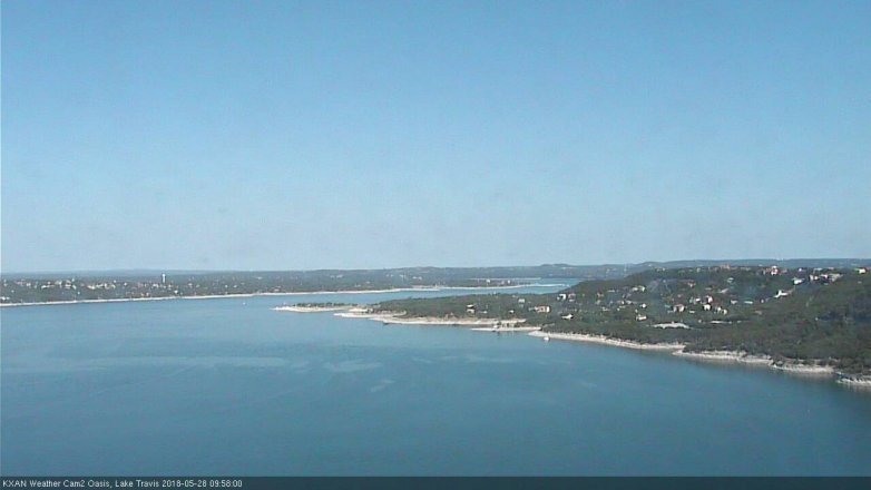 Lake Travis webcam, May 28, 2018 9:00 AM CT