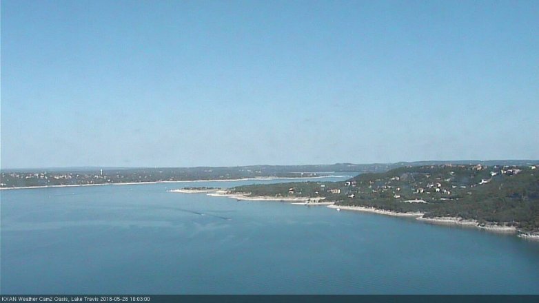 Lake Travis webcam, May 28, 2018 9:05 AM CT