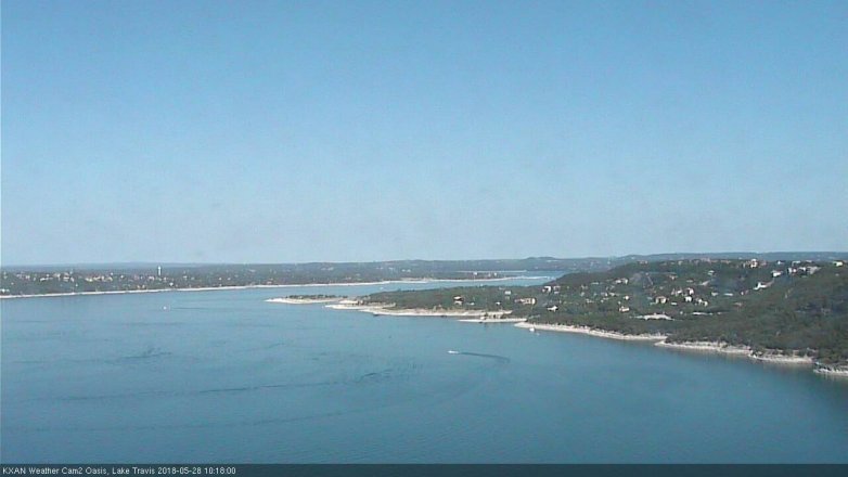 Lake Travis webcam, May 28, 2018 9:20 AM CT