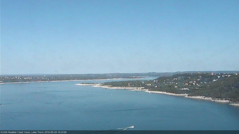 Lake Travis webcam, May 28, 2018 9:25 AM CT