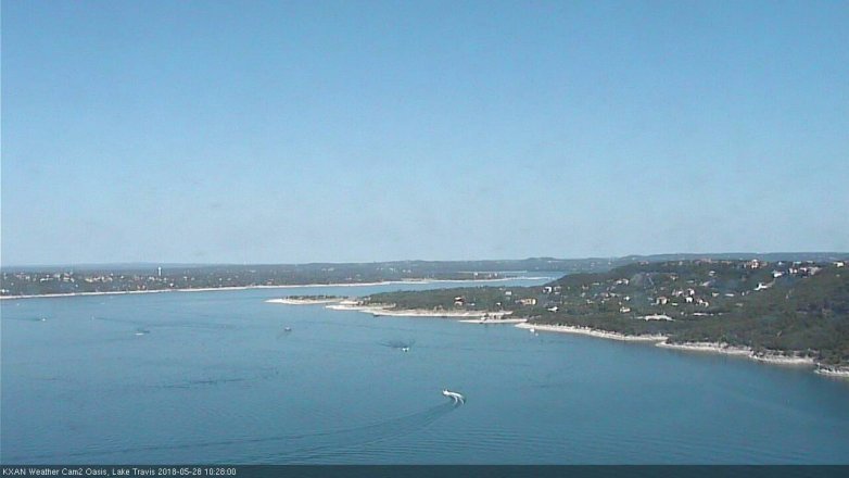 Lake Travis webcam, May 28, 2018 9:30 AM CT