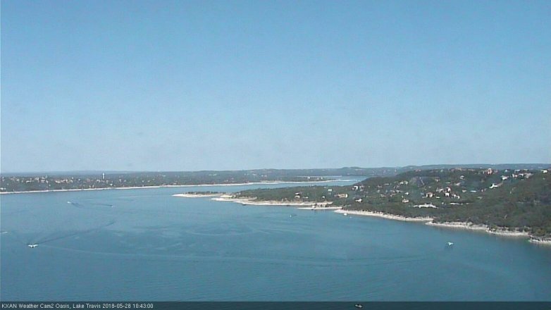 Lake Travis webcam, May 28, 2018 9:45 AM CT