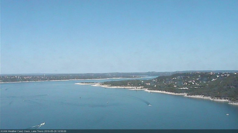 Lake Travis webcam, May 28, 2018 10:00 AM CT