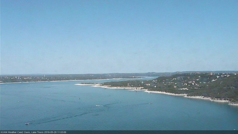 Lake Travis webcam, May 28, 2018 10:05 AM CT