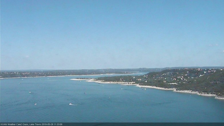 Lake Travis webcam, May 28, 2018 10:35 AM CT