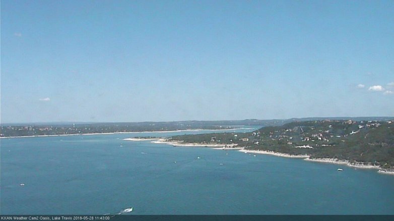 Lake Travis webcam, May 28, 2018 10:45 AM CT