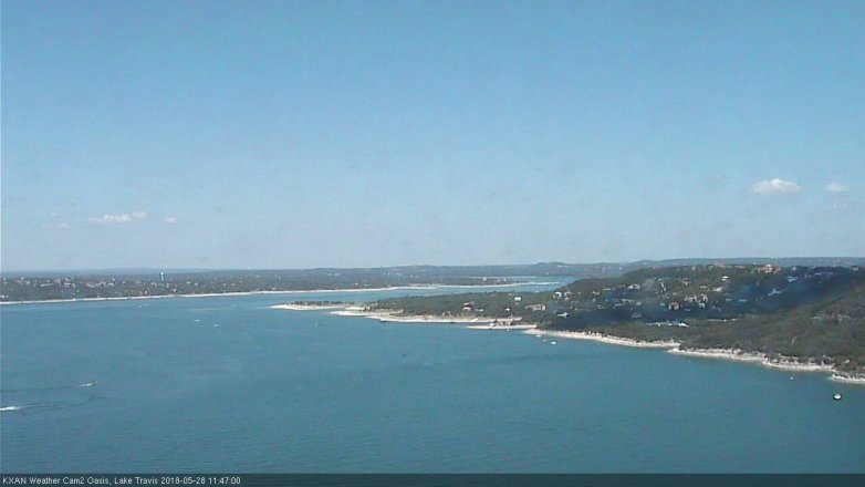 Lake Travis webcam, May 28, 2018 10:50 AM CT