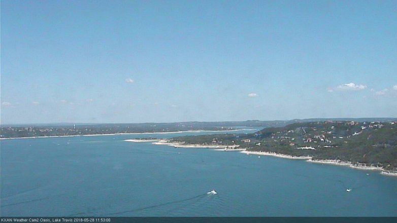Lake Travis webcam, May 28, 2018 10:55 AM CT