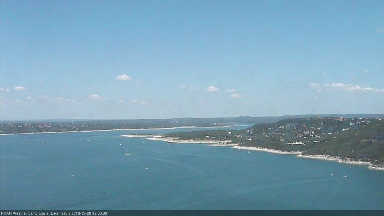 Lake Travis webcam, May 28, 2018 11:10 AM CT