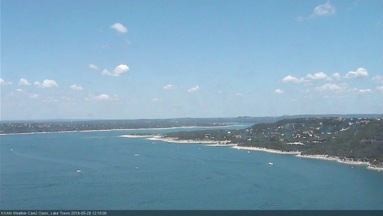 Lake Travis webcam, May 28, 2018 11:20 AM CT
