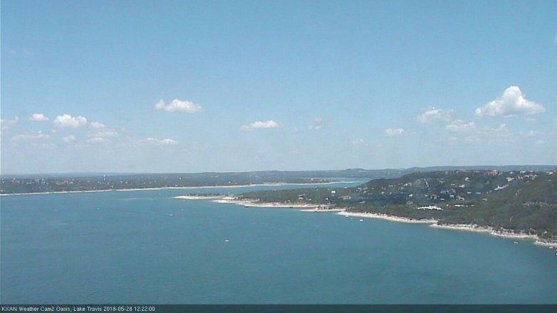 Lake Travis webcam, May 28, 2018 11:25 AM CT