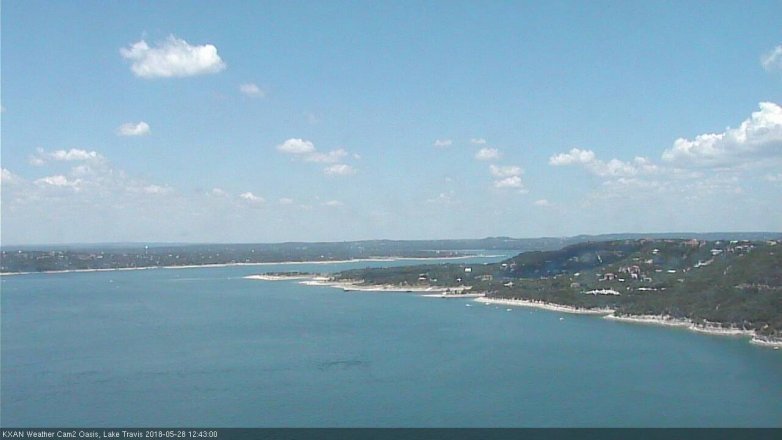 Lake Travis webcam, May 28, 2018 11:45 AM CT