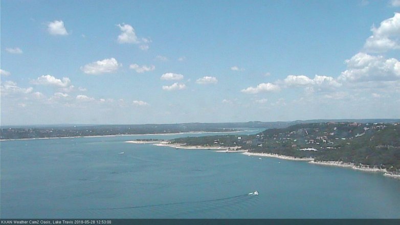 Lake Travis webcam, May 28, 2018 11:55 AM CT