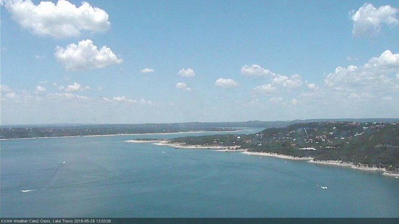 Lake Travis webcam, May 28, 2018 12:05 PM CT