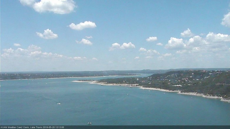 Lake Travis webcam, May 28, 2018 12:15 PM CT