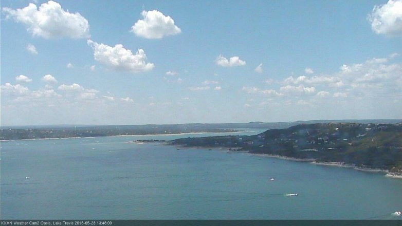 Lake Travis webcam, May 28, 2018 12:50 PM CT