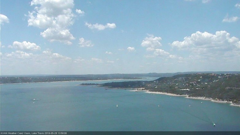 Lake Travis webcam, May 28, 2018 1:00 PM CT