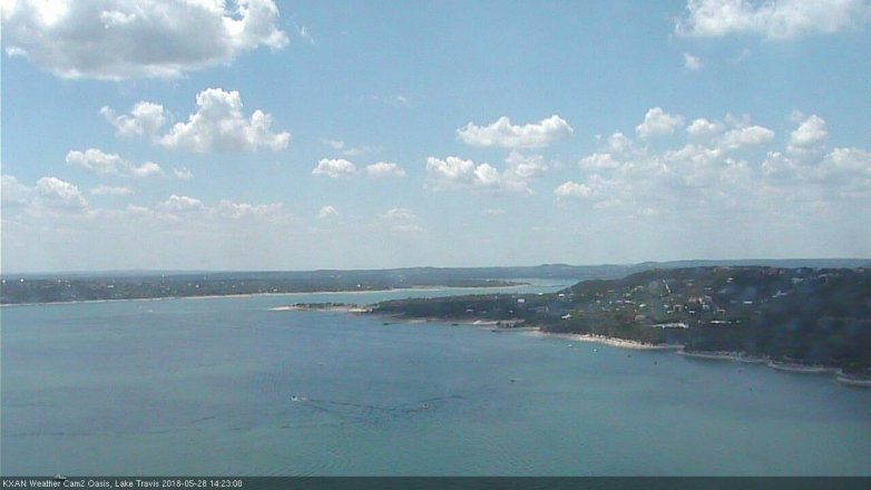 Lake Travis webcam, May 28, 2018 1:25 PM CT