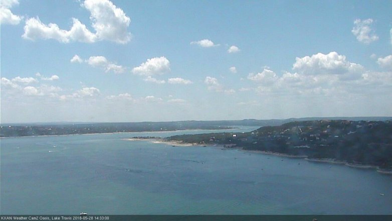Lake Travis webcam, May 28, 2018 1:35 PM CT