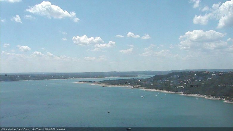 Lake Travis webcam, May 28, 2018 1:50 PM CT
