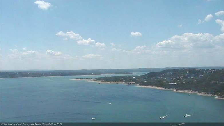 Lake Travis webcam, May 28, 2018 1:55 PM CT