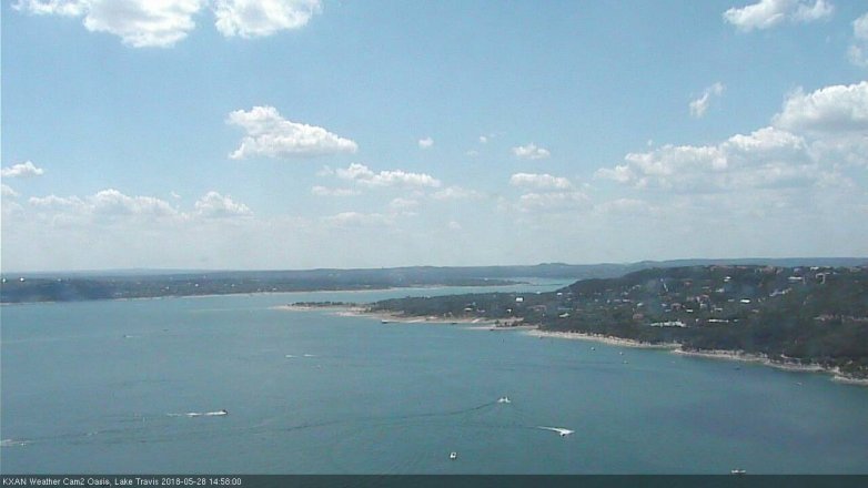 Lake Travis webcam, May 28, 2018 2:00 PM CT