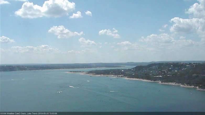 Lake Travis webcam, May 28, 2018 2:05 PM CT