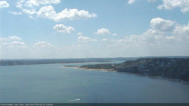 Lake Travis webcam, May 28, 2018 2:10 PM CT