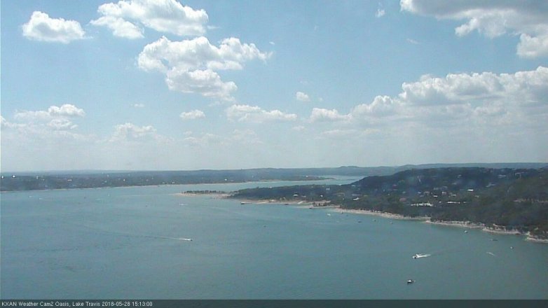 Lake Travis webcam, May 28, 2018 2:15 PM CT
