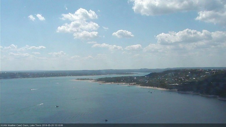 Lake Travis webcam, May 28, 2018 2:20 PM CT