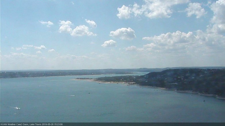 Lake Travis webcam, May 28, 2018 2:25 PM CT