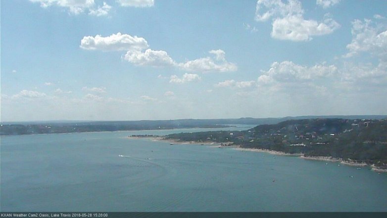 Lake Travis webcam, May 28, 2018 2:30 PM CT