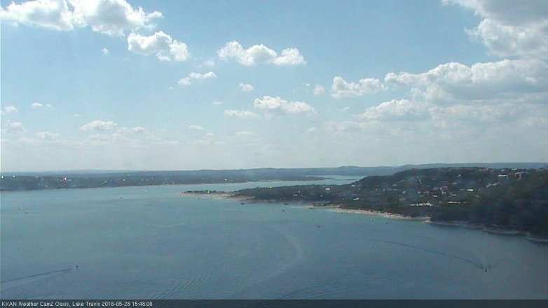 Lake Travis webcam, May 28, 2018 2:50 PM CT