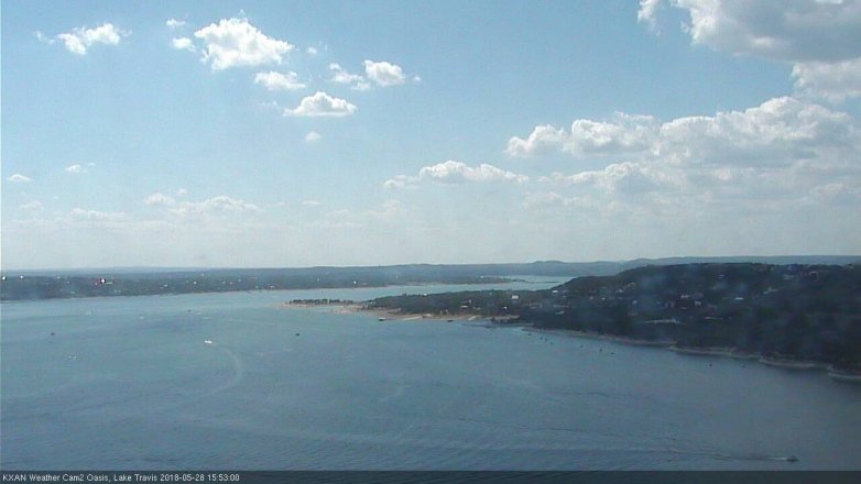 Lake Travis webcam, May 28, 2018 2:55 PM CT