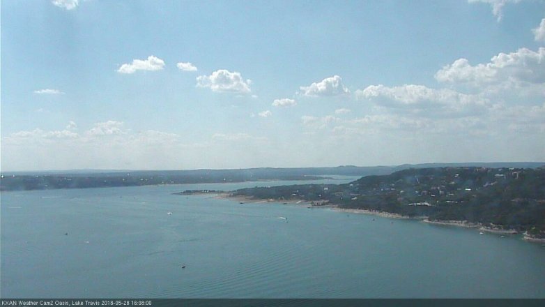 Lake Travis webcam, May 28, 2018 3:10 PM CT