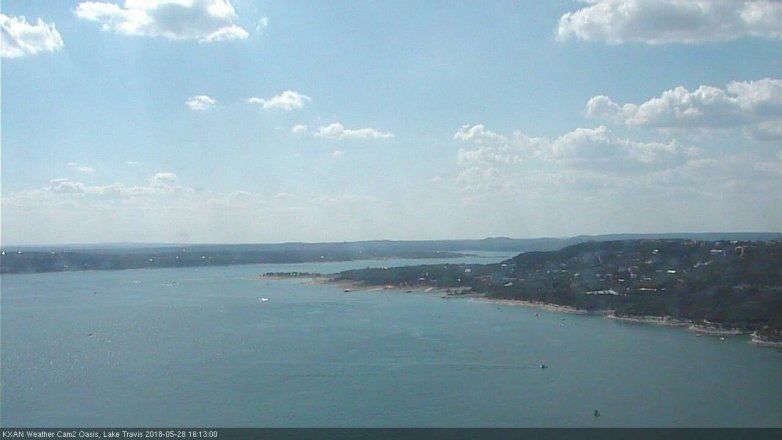 Lake Travis webcam, May 28, 2018 3:15 PM CT