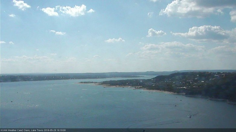 Lake Travis webcam, May 28, 2018 3:20 PM CT