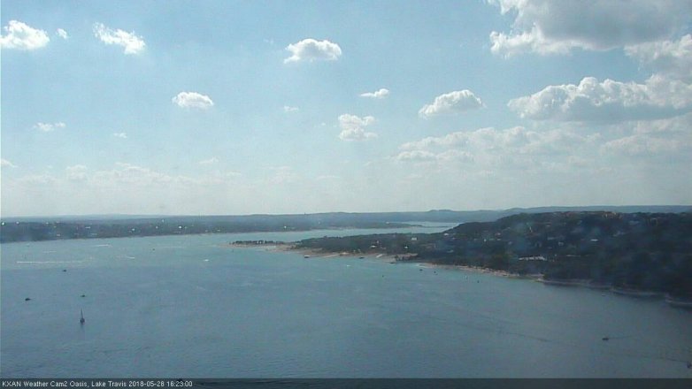 Lake Travis webcam, May 28, 2018 3:25 PM CT