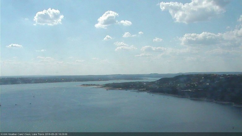 Lake Travis webcam, May 28, 2018 3:30 PM CT
