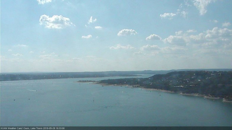 Lake Travis webcam, May 28, 2018 3:35 PM CT