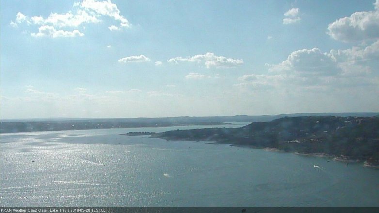 Lake Travis webcam, May 28, 2018 4:00 PM CT
