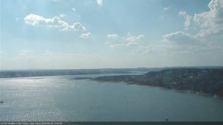 Lake Travis webcam, May 28, 2018 4:05 PM CT