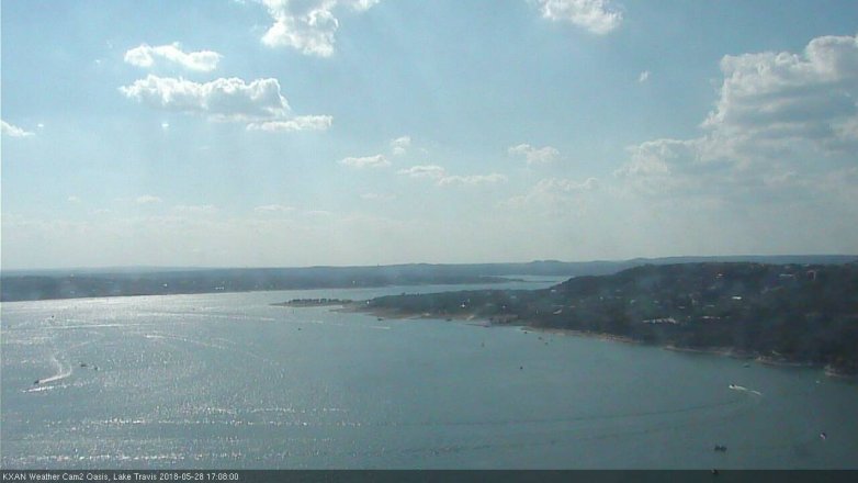 Lake Travis webcam, May 28, 2018 4:10 PM CT
